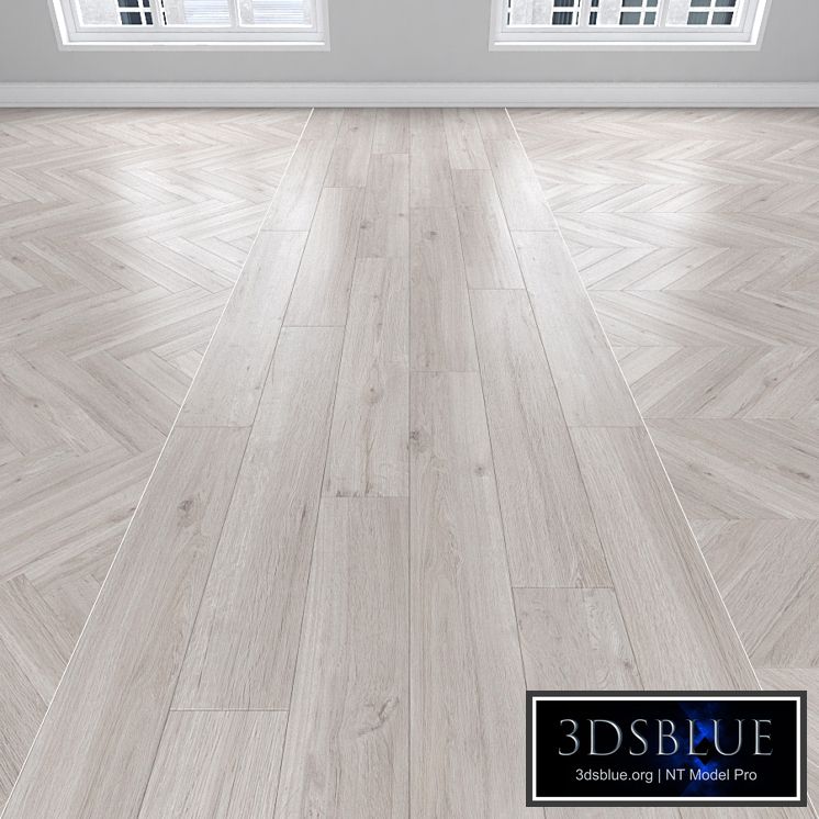 Parquet Oak, 3 types: herringbone, linear, chevron.