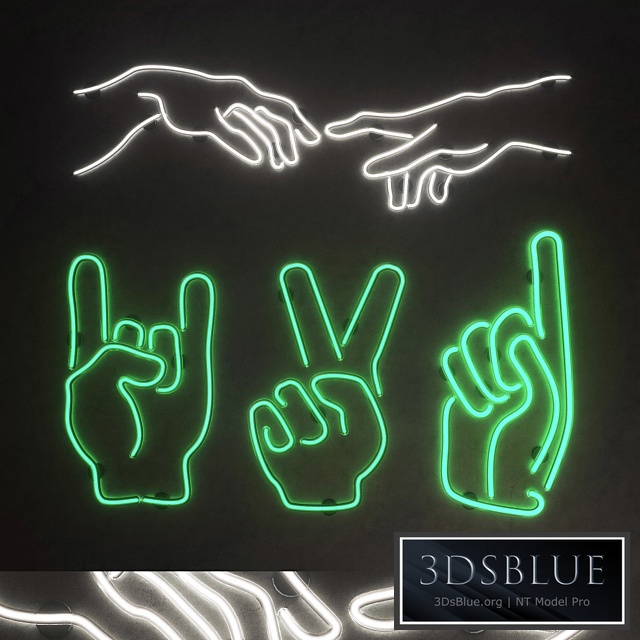 Light modules. Set 37. Neon