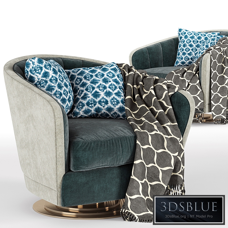 Concentric Swivel Caracole chair