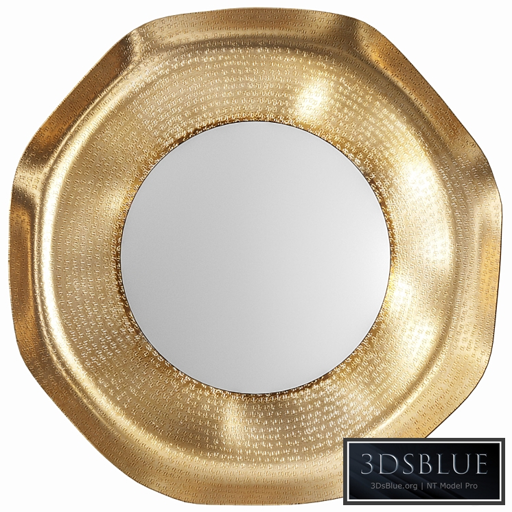 Round mirror in metal frame Zarahome