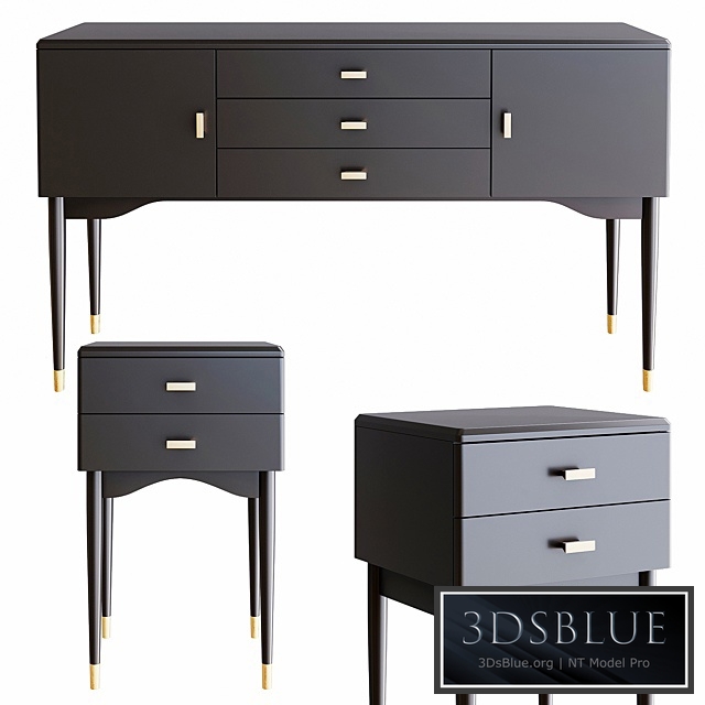 Novani. La Redoute Interieurs. Chest of drawers and bedside tables