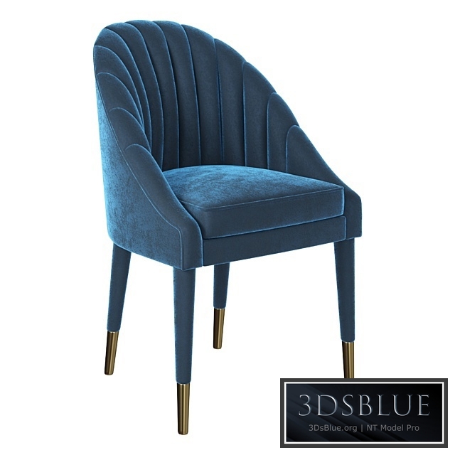 Chair velor blue Garda Decor