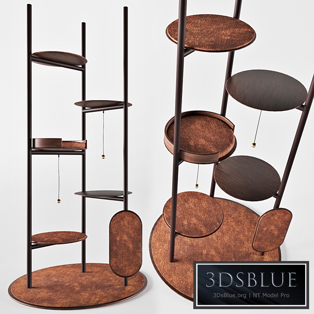 Scratching post, cat house