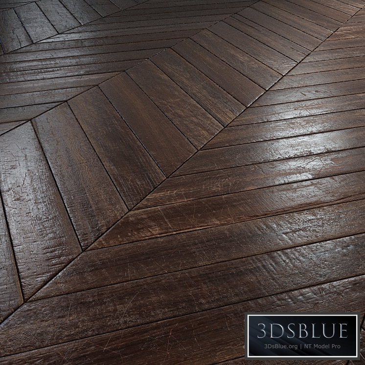 Old chevron Parquet - PBR textures