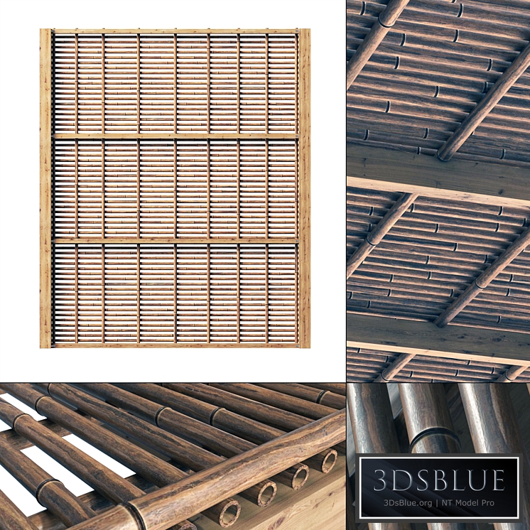 Bamboo branch decor Ceiling n22 / Decor from bamboo branches number 22