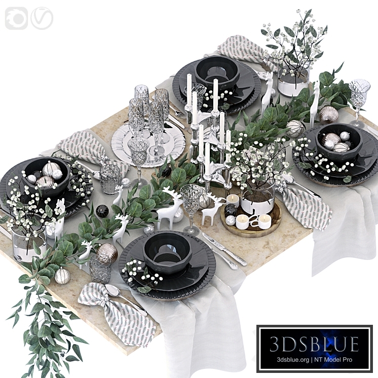 Table setting 43. Christmas