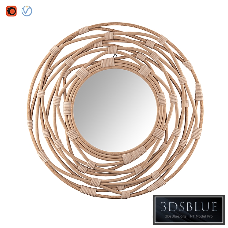 Rattan Wall Mirror