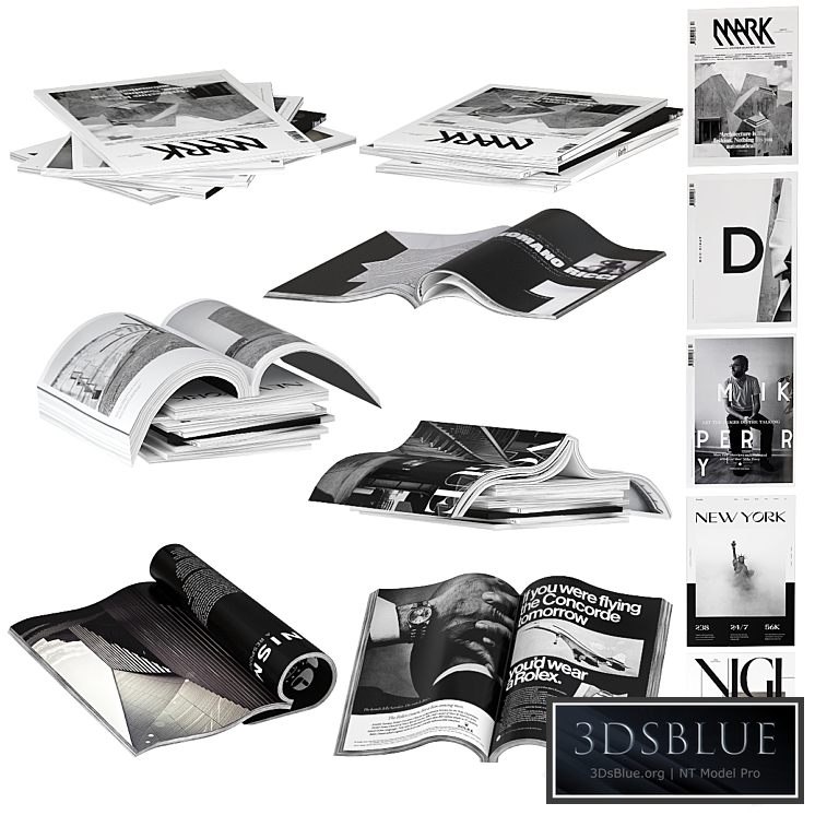 Magazines dark color 1