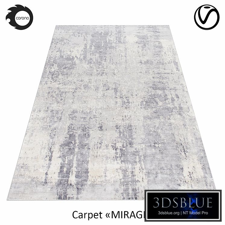 Bamboo silk carpet "MIRAGE"