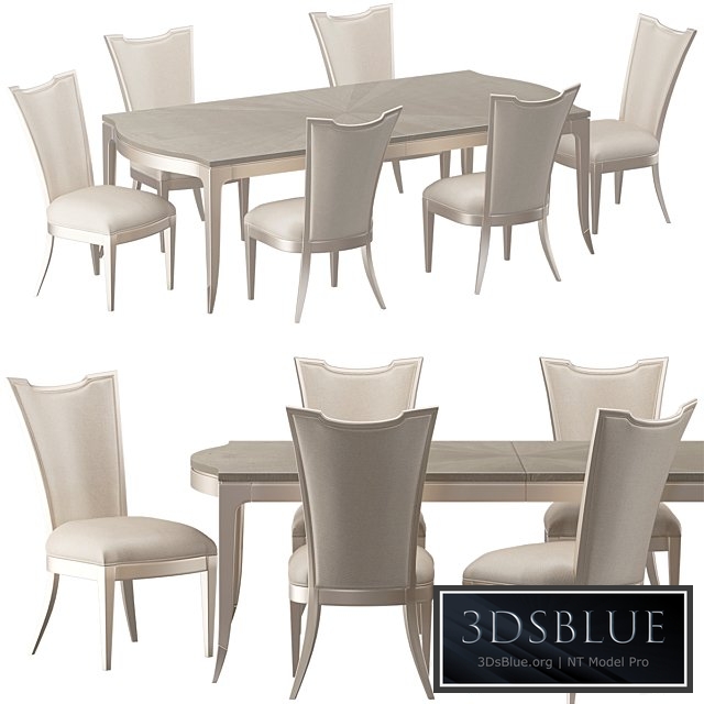 Caracole-Very Appealing-Silver Platter Table Set