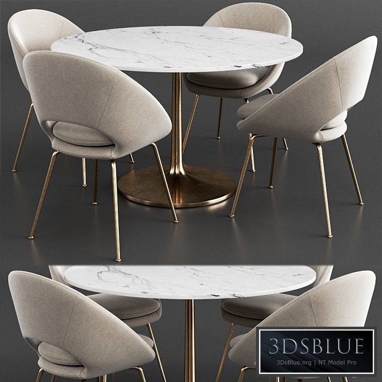 West elm & Crate & Barrel Dinning Set 3