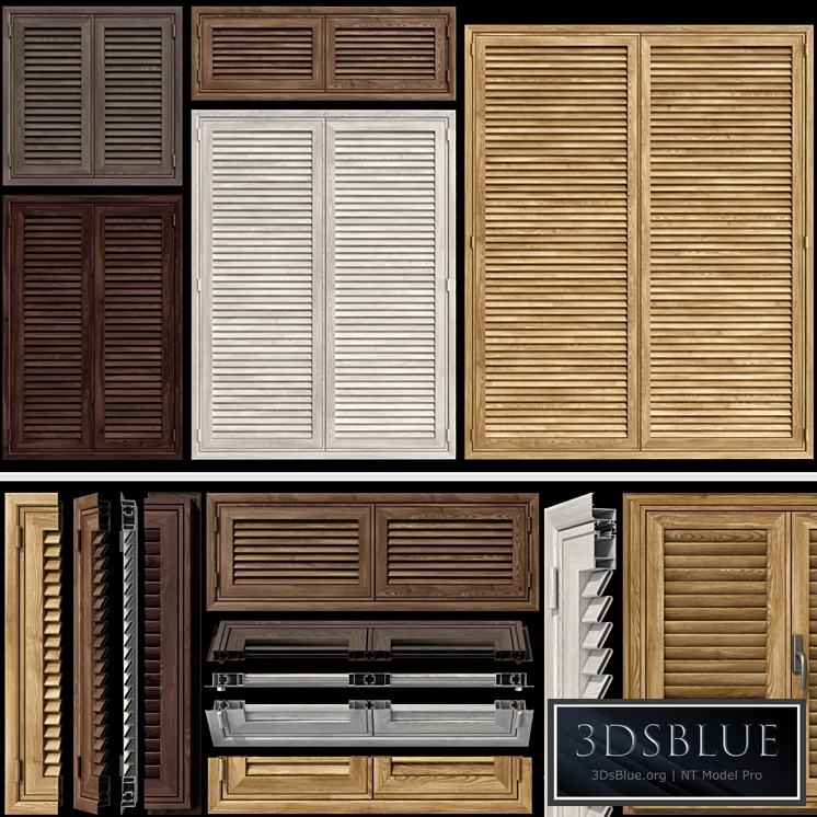 Shutter system for windows and doors L01