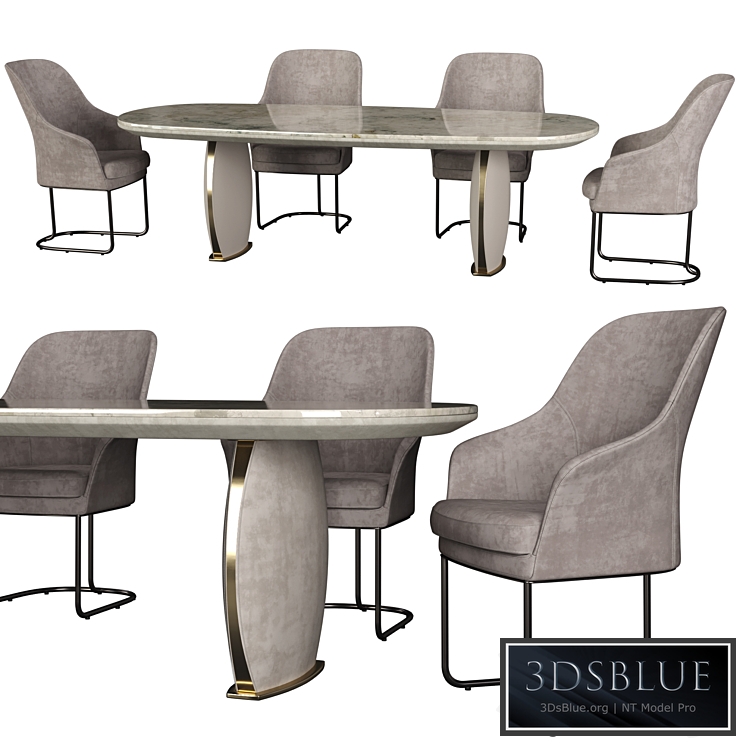 Longhi. Lotus & lily dining