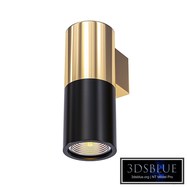 Spot Illumination Sconce Black & Copper