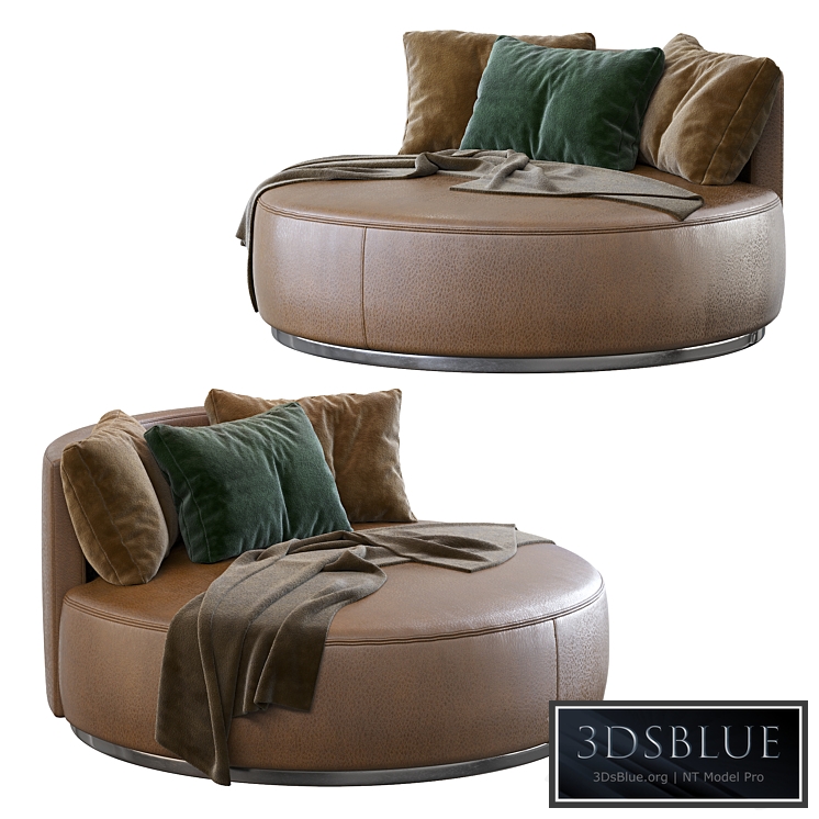 Love Seat Large Pouf Rugiano