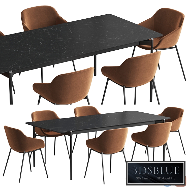 Augusta table Vienna chair Boconcept