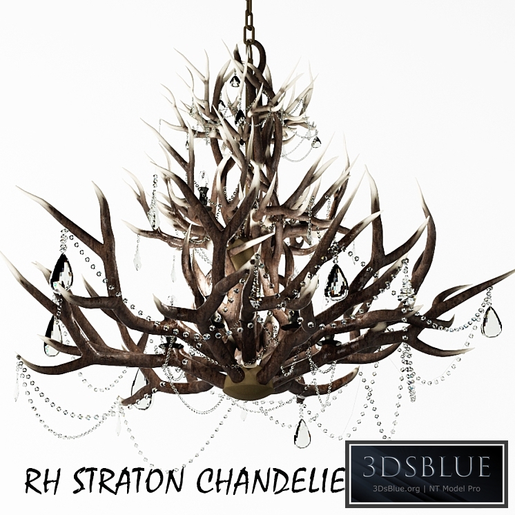 RH_STRATON CHANDELIER IN BONE