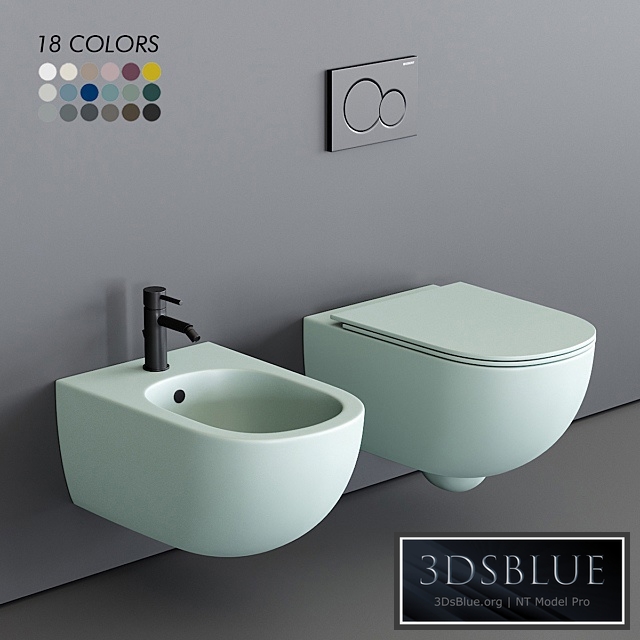 Nic Design Pin Wall-Hung WC