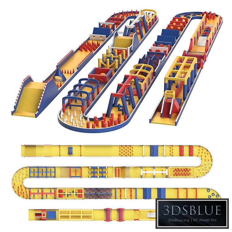 Giant obstacle course Miss Muddy