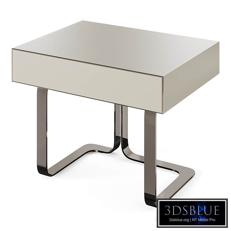 Fendi Infinity Bedside ( Stone Fiddleback Sycamore, Lacquer)