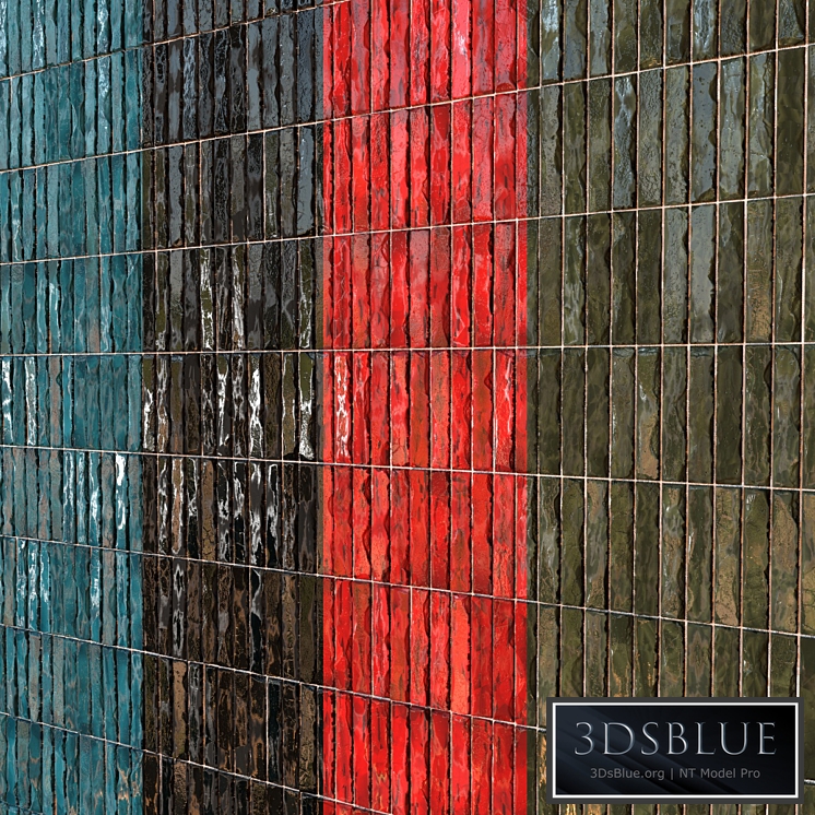 Teal Tile PBR Material-15