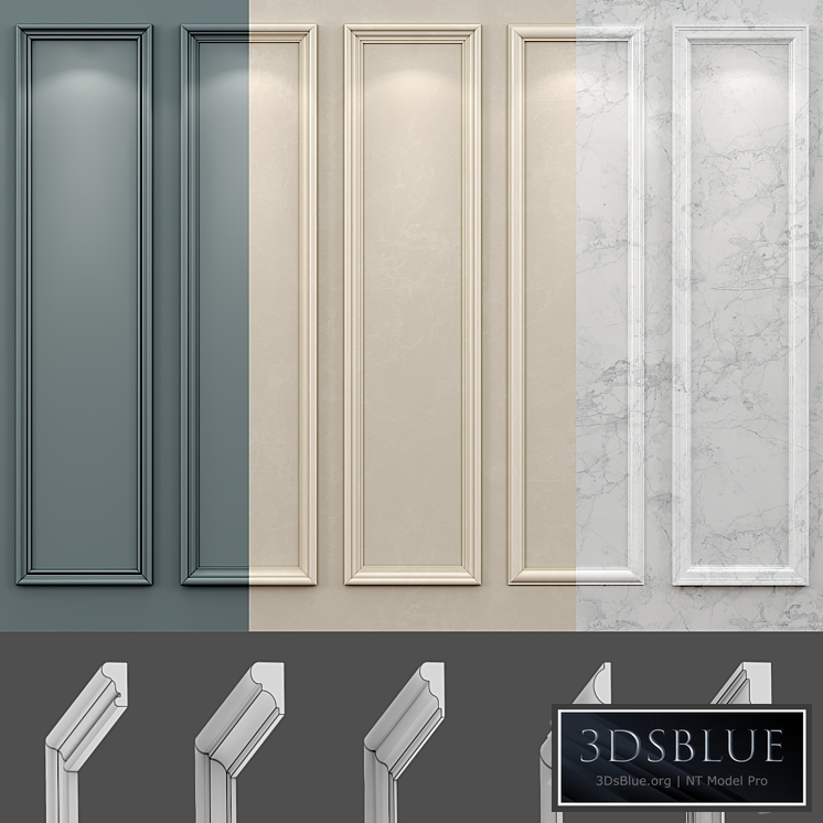 Wall molding 18. Boiserie classic panels