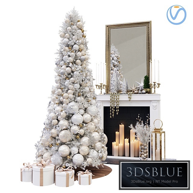 Christmas Decorative set sk_2 (Vray)