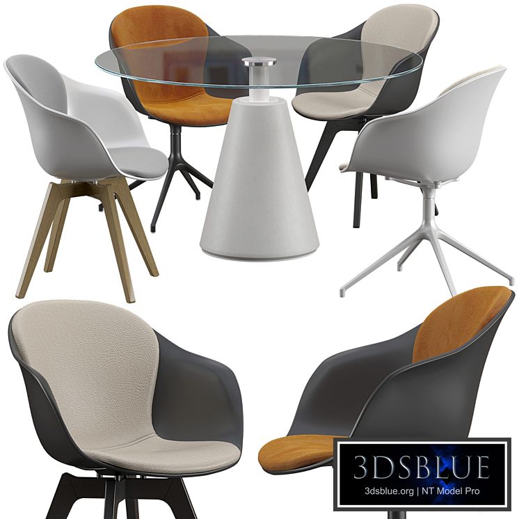Boconcept-Adelaide chair - Madrid table set