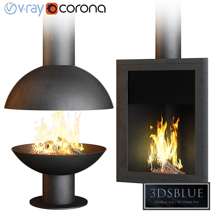 Fireplace set Focus Creation 3 (4 options)