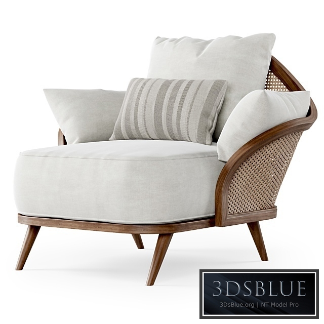 Garden lounge armchair WML / Rattan armchair