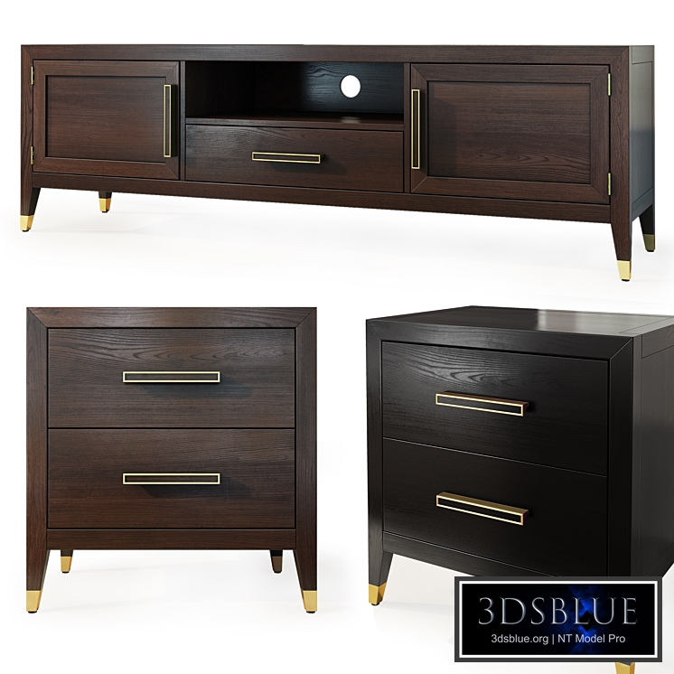 Chest of drawers and dresser Deco MiK. Tvstand, nightstand