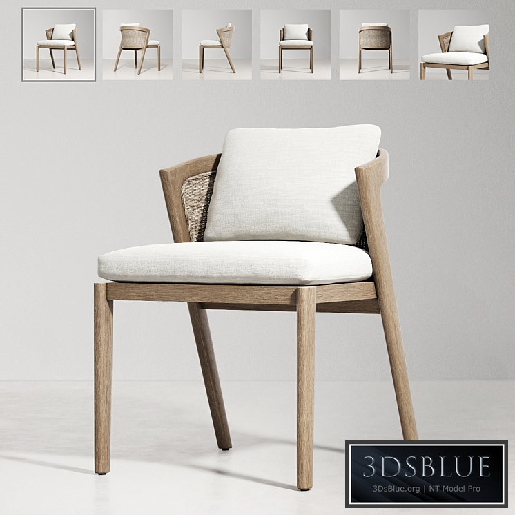 RH / MALTA TEAK SIDE CHAIR