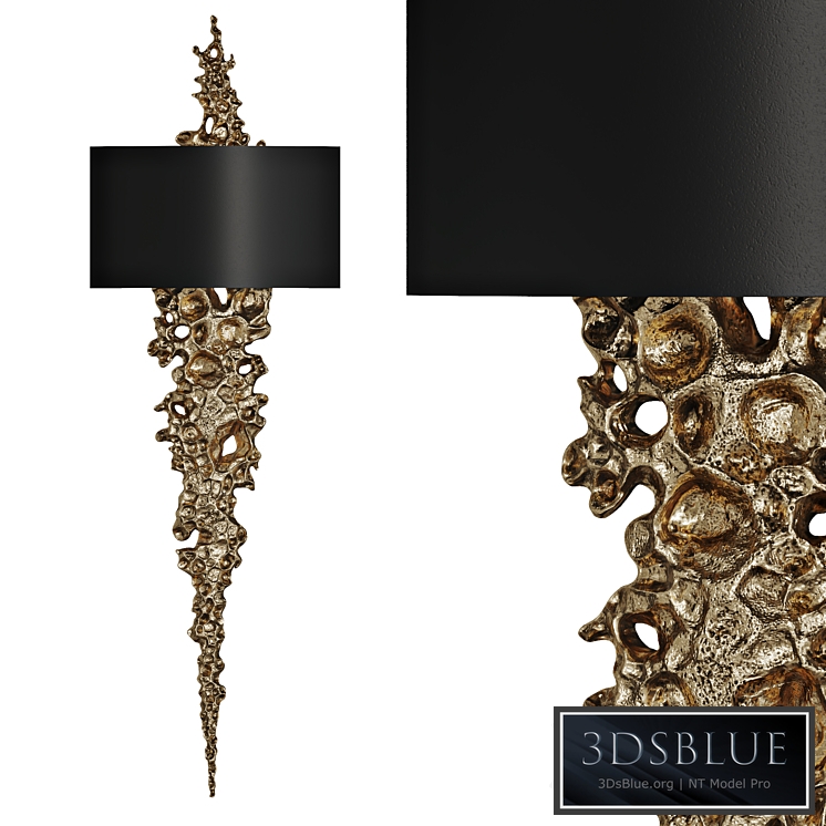 Gold wall light LAVA Vetvi store