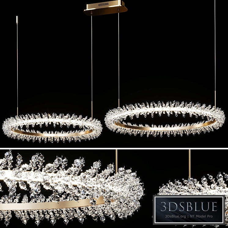 Crystal Ring Luxury Combination Led Chandelier Thera Line