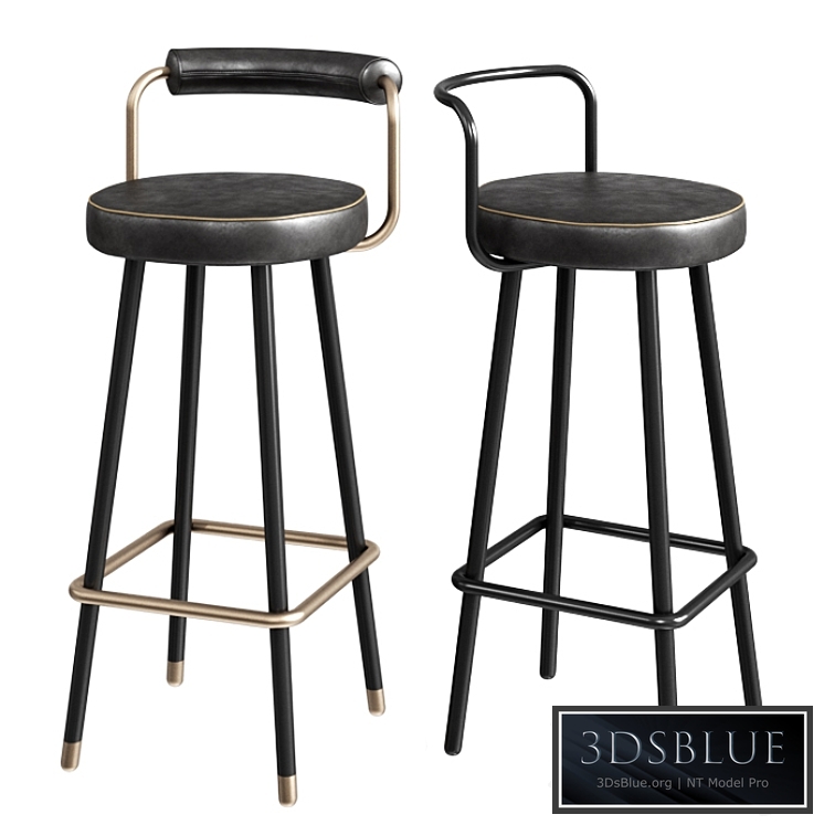 ToposWorkshop Block-BA Bar Stool