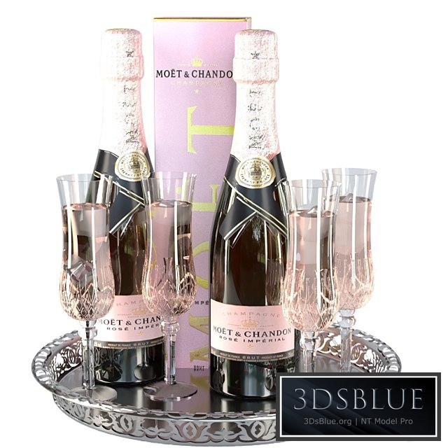 Sparkling wine in glasses 2. Alcohol