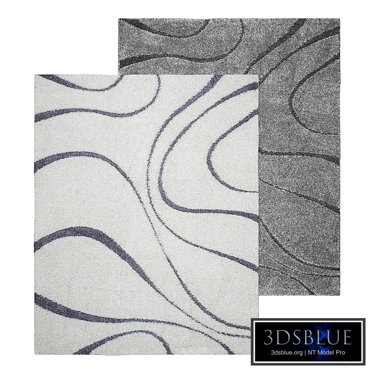 Carolyn swirl shag rug