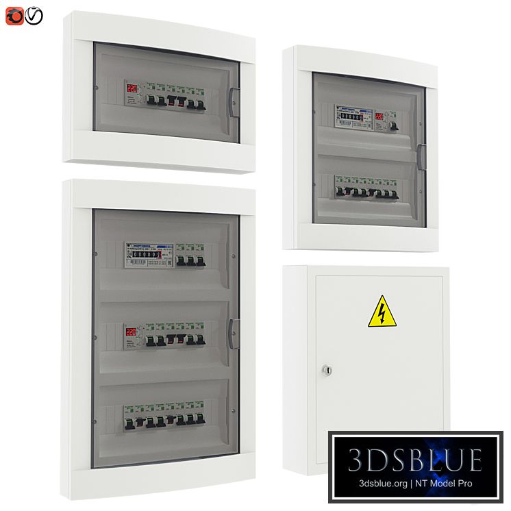 Set of electrical panels