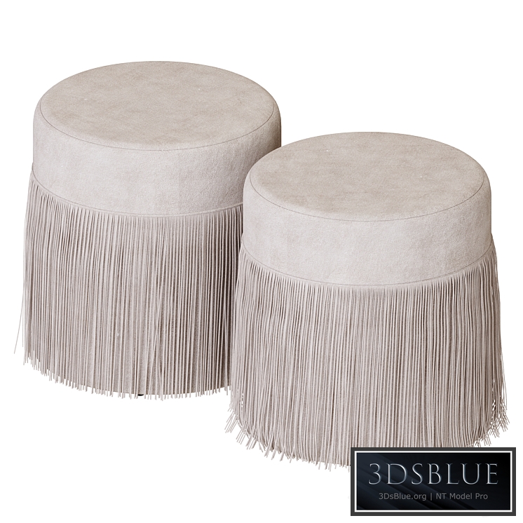 Adriana Westwign muslin pouf