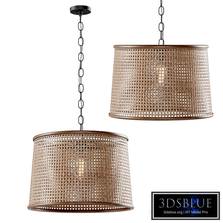 Rattan pendant light / Rattan luster