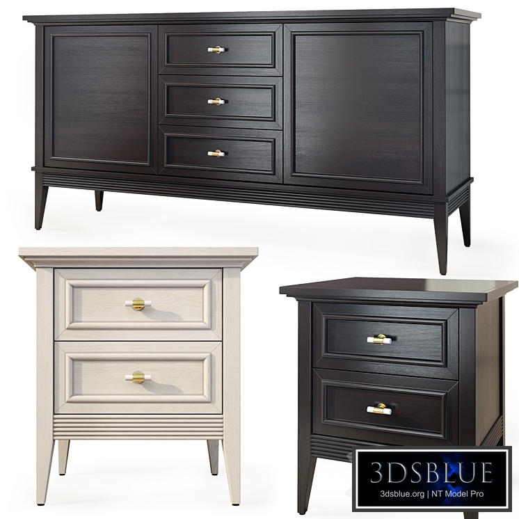Chest of drawers and bedside tables Taylor. Sideboard, nightstand by Metner