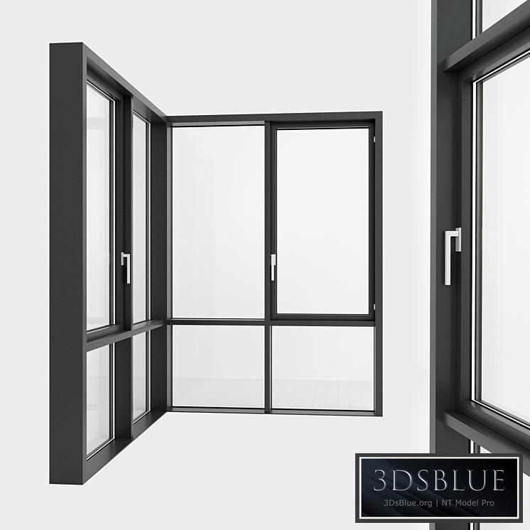 Panoramic glazing. Stained glass. 90