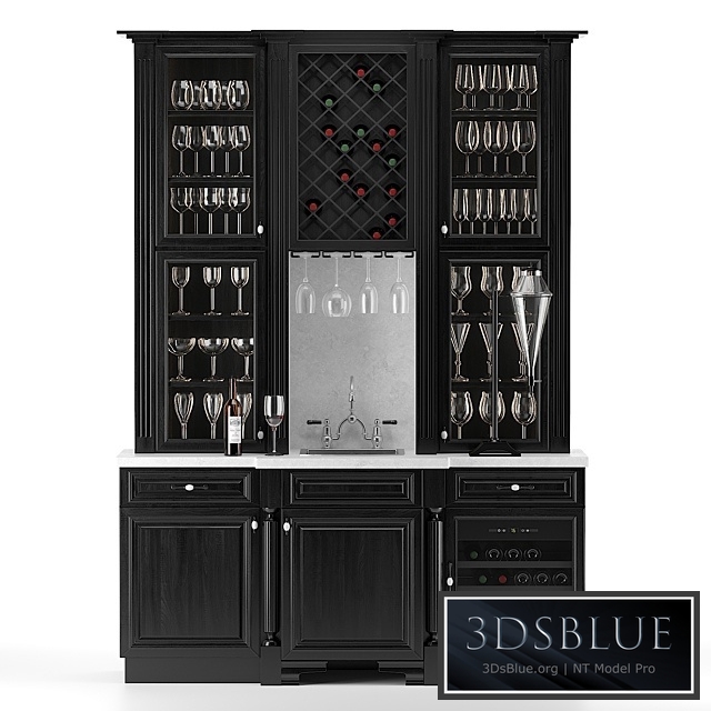 Wine cabinet with sink