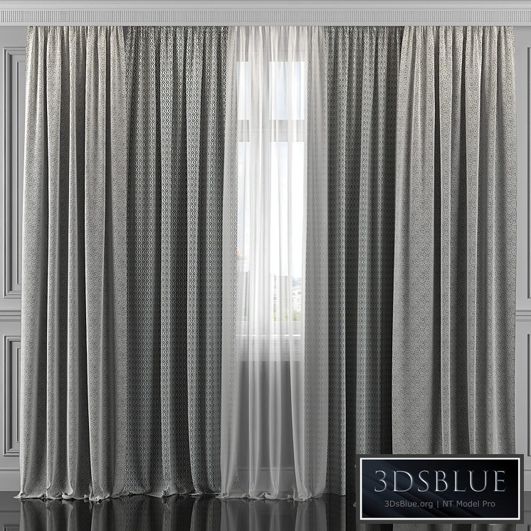 Curtains with window 310