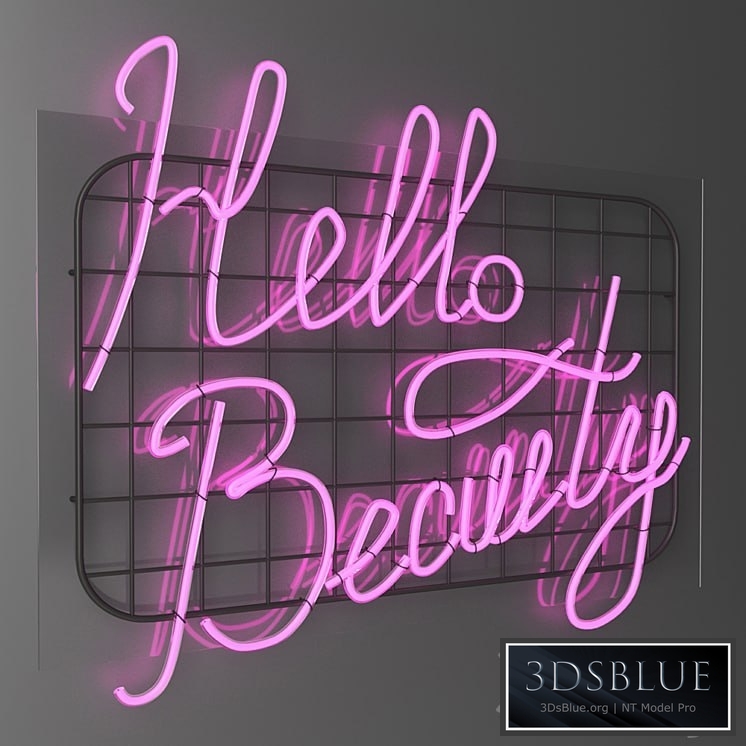 Neon sign - Hello beauty