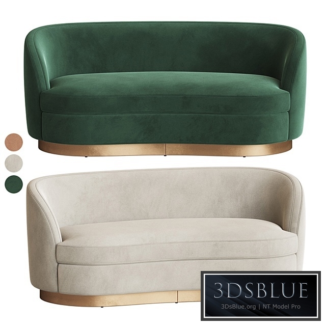 Tropez Velvet Petite Sofa