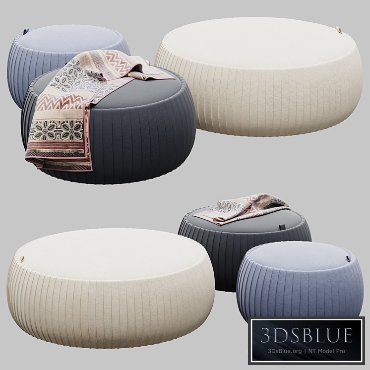 Tonin Casa PLISSÈ | Storage pouf