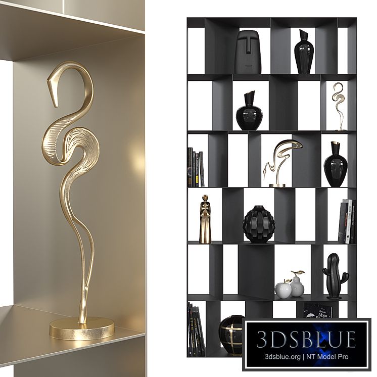 Shelving unit Cattelan italia Nautilus. (2 materials)