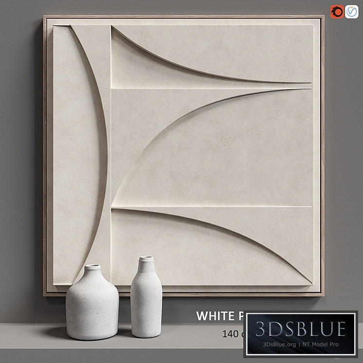 Relief WHITE PARTS SQUARE