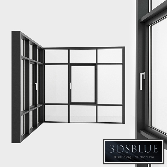 Panoramic glazing. Stained glass. 99